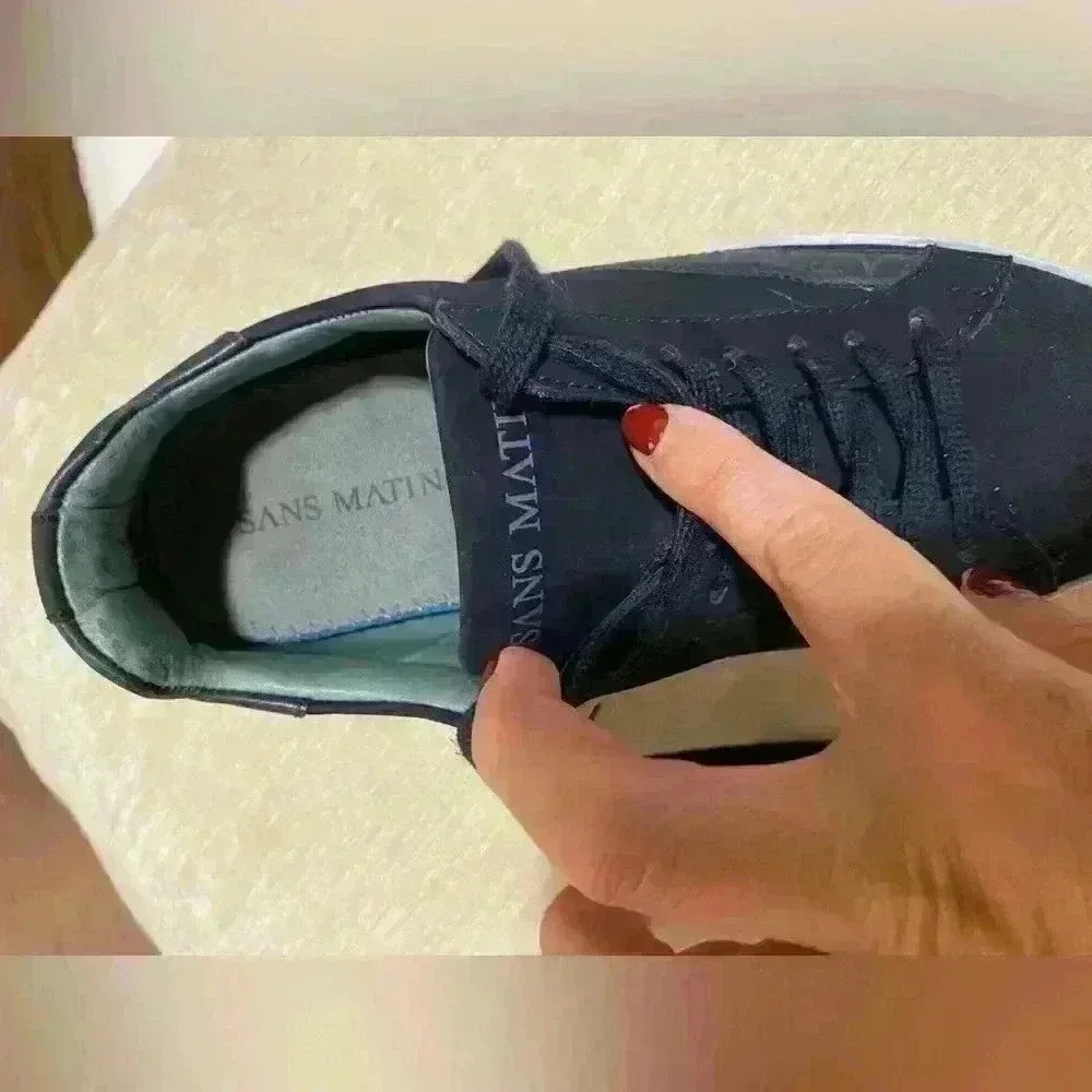 Sans matin the Domingo sneakers size 36 hand made leather - Picture 6 of 16
